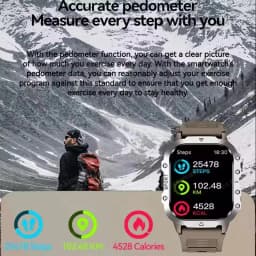 2026 New Rugged Military GPS Smart Watch Men Bluetooth Call Health Monitoring Sports 5ATM Waterproof Smartwatches Man Pk HT30