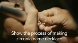 Duoying Zirconia Initial Letters Necklaces Women Personalized Necklace with Names Crystal Pendant Necklace Mom Gift