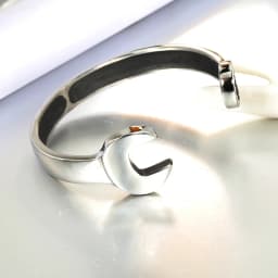 Retro 316L stainless steel bracelet, personalized retro wrench, screw opening, men's and women's titanium steel bracelet jewelry