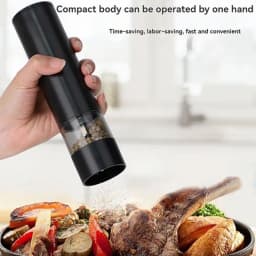 USB Rechargeable Electric Salt and Pepper Grinder Adjustable Coarseness Large Capacity Auto Spices Grinders Kitchen Cooking Tool