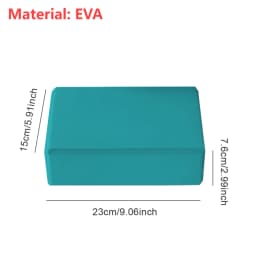 1PCS Cork Yoga Block EVA Gym Blocks Foam Yoga Brick Exercise Stretch Body Shaping Wood Yoga Blocks Fitness Yoga Accessories