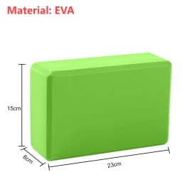 1PCS Cork Yoga Block EVA Gym Blocks Foam Yoga Brick Exercise Stretch Body Shaping Wood Yoga Blocks Fitness Yoga Accessories