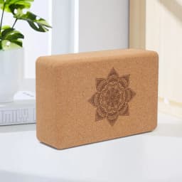 1PCS Cork Yoga Block EVA Gym Blocks Foam Yoga Brick Exercise Stretch Body Shaping Wood Yoga Blocks Fitness Yoga Accessories