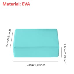 1PCS Cork Yoga Block EVA Gym Blocks Foam Yoga Brick Exercise Stretch Body Shaping Wood Yoga Blocks Fitness Yoga Accessories