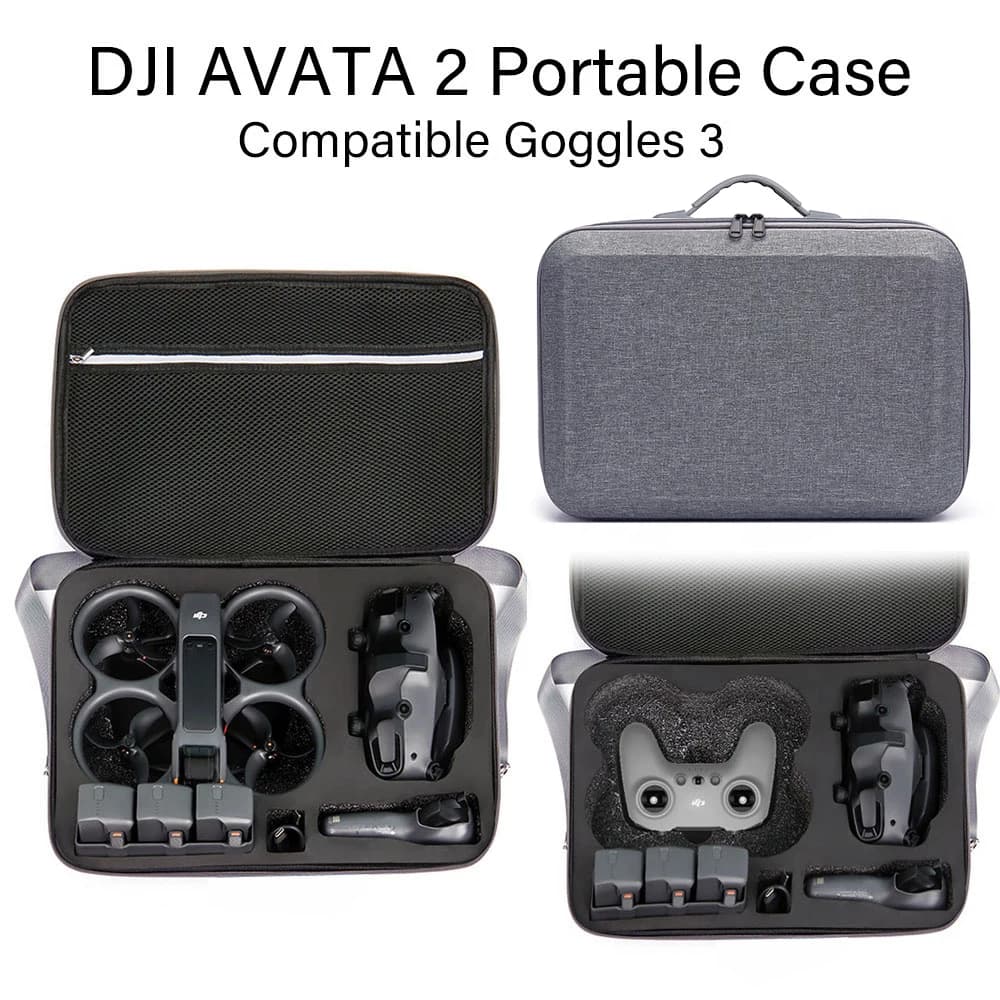 for DJI Avata 2 Portable Case Compatible Goggles 3 Fly Smart Combo Large-capacity FPV RC Storage Bag Outdoor Shooting