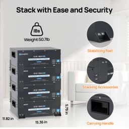 ECO-WORTHY 24V 100Ah Metal Case LiFePO4 Lithium Battery with BT 5.1 with Low-Tem Protection, Max. 2560W for Off-Grid