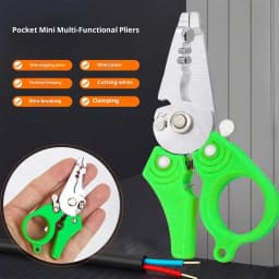 Multi-Function Wire Stripping Pliers - Pocket-Sized Cable Cutter & Crimping Tool for Electricians