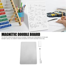Magnetic Writing Board A5 Erasable Reusable Magnetic Drawing Board with 0.8mm Pen Tip for Kitchen Home School Office