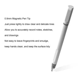 Magnetic Writing Board A5 Erasable Reusable Magnetic Drawing Board with 0.8mm Pen Tip for Kitchen Home School Office
