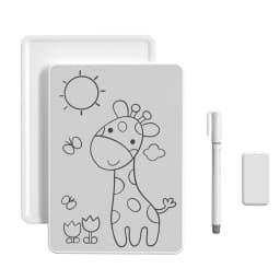 Magnetic Writing Board A5 Erasable Reusable Magnetic Drawing Board with 0.8mm Pen Tip for Kitchen Home School Office