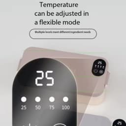 Heating Lunch Box No Water Needed USB Rechargeable Heated Food Warmer Digital Timing Multi Temp Control Leakproof Heat Box Ofice