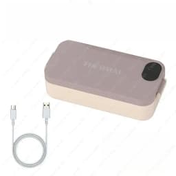 Heating Lunch Box No Water Needed USB Rechargeable Heated Food Warmer Digital Timing Multi Temp Control Leakproof Heat Box Ofice
