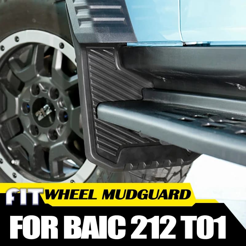 Car Four-wheel Mudguard Fit for BAIC 212 T01 2024 2025 Changfeng Version Modified Auto Lining Mudguard Car Exterior Accessories