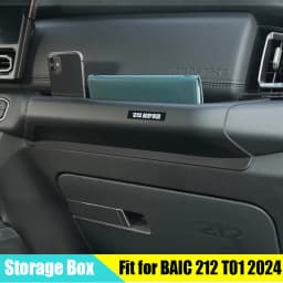 Car Passenger Armrest Storage Box Suitable for BAIC 212 T01 2024 2025 2026 Modified Car Handle Storage Box Decorative Stickers