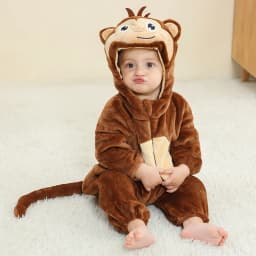 Baby Onesies Pyjamas Kids Overalls Ropa Bebes Rompers Winter Kigurumi Cow Costume For Girl Boy Toddler Infant Animal Jumpsuit