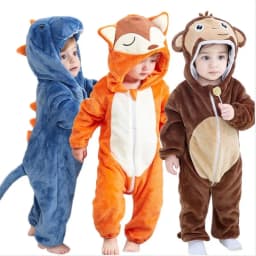 Baby Onesies Pyjamas Kids Overalls Ropa Bebes Rompers Winter Kigurumi Cow Costume For Girl Boy Toddler Infant Animal Jumpsuit