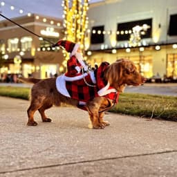 Santa Dog Costume Christmas Pet Clothes Santa Claus Riding Pet Cosplay Costumes Dogs Outfit for Small Medium Large Dogs Cats