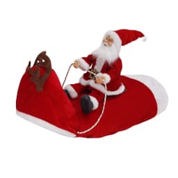 Santa Dog Costume Christmas Pet Clothes Santa Claus Riding Pet Cosplay Costumes Dogs Outfit for Small Medium Large Dogs Cats