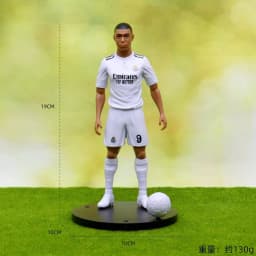 2026 New 18cm Football Star C.Ronaldo Messi Mbappe Model Dolls Cartoon Cute Action Figure Car Accessories Football Fans Gifts