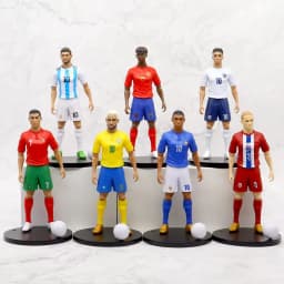 2026 New 18cm Football Star C.Ronaldo Messi Mbappe Model Dolls Cartoon Cute Action Figure Car Accessories Football Fans Gifts