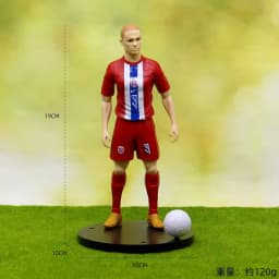 2026 New 18cm Football Star C.Ronaldo Messi Mbappe Model Dolls Cartoon Cute Action Figure Car Accessories Football Fans Gifts