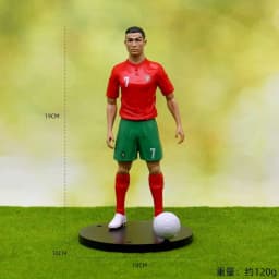 2026 New 18cm Football Star C.Ronaldo Messi Mbappe Model Dolls Cartoon Cute Action Figure Car Accessories Football Fans Gifts