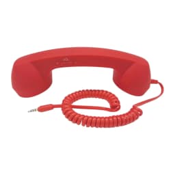 Retro Telephone Handset 3.5mm Stylish Comfort Classic Radiation Proof Handset Receiver Mic Speaker for iPhone Smartphone