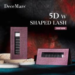 DeceMars 5D - W Shaped Eyelash Extension (12line/Tray)