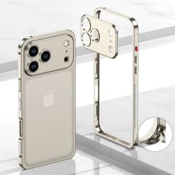 Luxury Metal Alloy Lens Protect Frame Phone Case For iPhone 18 17 Air 16 15 14 13 12 Pro Max Plus Heat Dissipation Cool Bumper