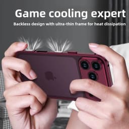 Luxury Metal Alloy Lens Protect Frame Phone Case For iPhone 18 17 Air 16 15 14 13 12 Pro Max Plus Heat Dissipation Cool Bumper