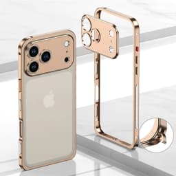 Luxury Metal Alloy Lens Protect Frame Phone Case For iPhone 18 17 Air 16 15 14 13 12 Pro Max Plus Heat Dissipation Cool Bumper