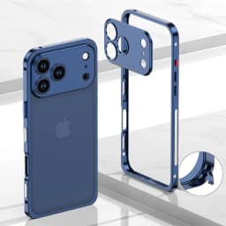 Luxury Metal Alloy Lens Protect Frame Phone Case For iPhone 18 17 Air 16 15 14 13 12 Pro Max Plus Heat Dissipation Cool Bumper