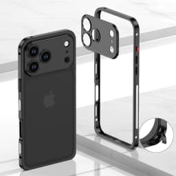 Luxury Metal Alloy Lens Protect Frame Phone Case For iPhone 18 17 Air 16 15 14 13 12 Pro Max Plus Heat Dissipation Cool Bumper