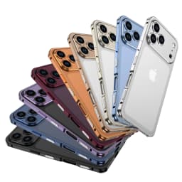 Luxury Metal Alloy Lens Protect Frame Phone Case For iPhone 18 17 Air 16 15 14 13 12 Pro Max Plus Heat Dissipation Cool Bumper