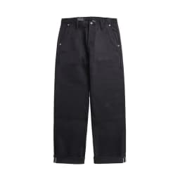 Red Tornado Black Men's Jeans Relaxed Fit 14.5oz Selvedge Denim Officer Trousers
