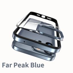 Luxury 2 IN 1 Acrylic Clear Case For iPhone 13 14 15 16 Pro Max Light Aluminum Metal Lens Frame Ultra Thin Alloy Bumper Cover