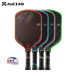 JUCIAO T-Titanium Pickleball Paddle Carbon Fiber Pickleballs For Spin And Control Foam Injected Edges Thermoformed Pickleball