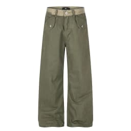 IEFB Vintage Washed Herringbone Cargo Straight Pants For Men Deconstruct Pocket Loose Wide Leg Casual Street Trousers 9X4082