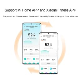 XIAOMI Smart Body Fat Scale S800 8-Electrode Dual Band Heart Rate Detection Body Fat & Water Content Testing 150KG CN Version