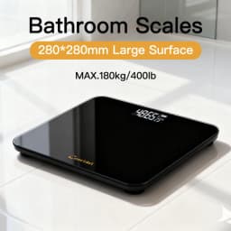 28CM MAX180kg Weight Loss Weighing Device LED Display Weight Scale USB Charging Precision Electronic Scale for Home Office Adult