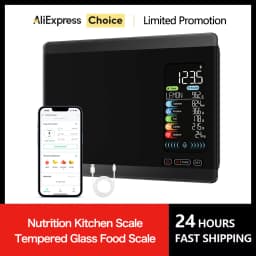 Tempered Glass Kitchen Scale 5kg/11lb Food Nutritional Digital Kitchen Scale Rechargeable Weighing Multi-Unit Food Scales