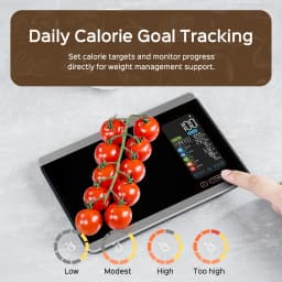 Tempered Glass Kitchen Scale 5kg/11lb Food Nutritional Digital Kitchen Scale Rechargeable Weighing Multi-Unit Food Scales