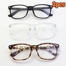 1/3PCS Fashion unisex Square Glasses Plain Anti Blue Light Eyewear Men And Women Radiation Protection Optical Eyegalsses