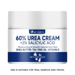 SUYARUN 60% Urea Foot Cream for Cracked Heels & Dry Skin - Intensive Moisturizing Treatment, Callus Remover, Diabetic Foot Care.
