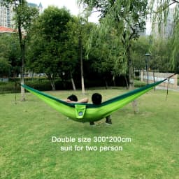 300*200cm Double size super light weight Portable Nylon Camping Hammock for outdoor Sleeping leisure