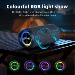 Ortizan Bluetooth Speakers 40W TWS Portable Speaker with Stereo Sound Bass, Bluetooth 5.3 Wireless USB Type C Outdoor, 6600mAh Battery