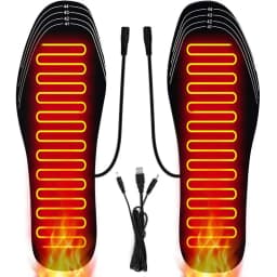 USB Heated Shoe Insoles for Feet Warm Sock Pad Mat Electrically Heating Insoles Washable Warm Thermal Insoles man women