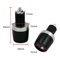 For Suzuki GSXR 250 400 600 750 1000 GSX-R 125 150 250 400 600 750 1000 Motorcycle Handlebar Grips Ends Handle Bar Cap End Plug