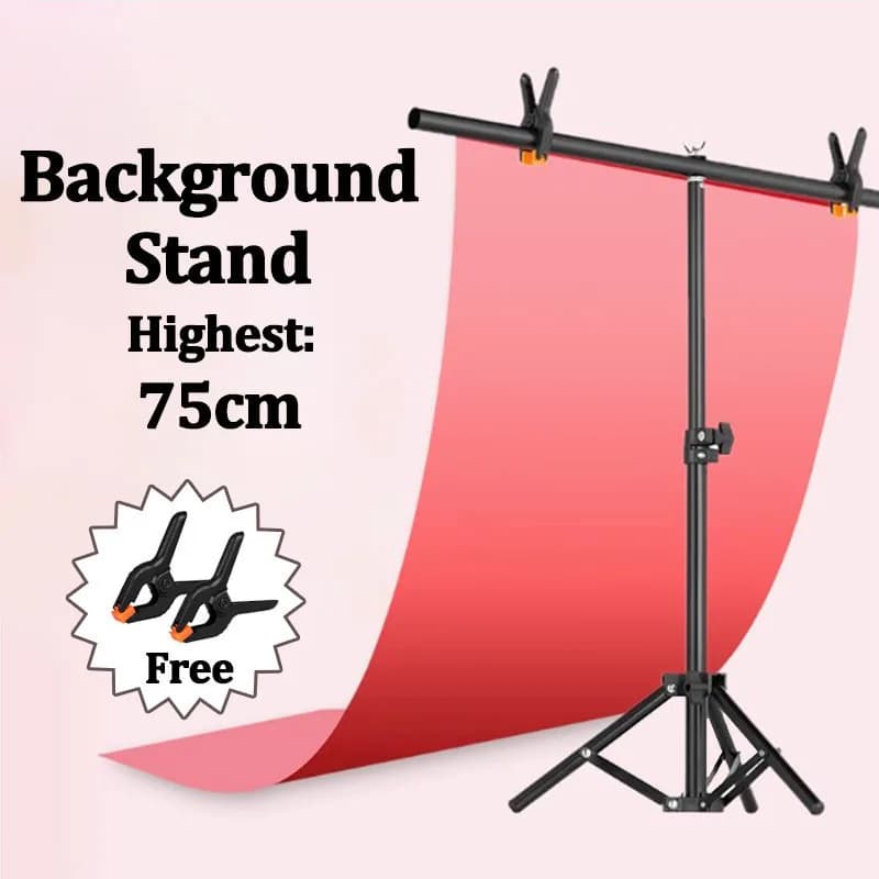T-shaped Photography Backdrops Stand Photo Studio T Shape Support Light Stands Mini Holder Tripod For PVC Background Cloth Paper