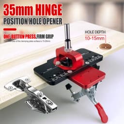 35mm Concealed Door Hinge Jig Accurate Locking Cabinet Hinge Jig Pocket Hole Jig Adjustable Quick Punch Cabinet Hardware Jig